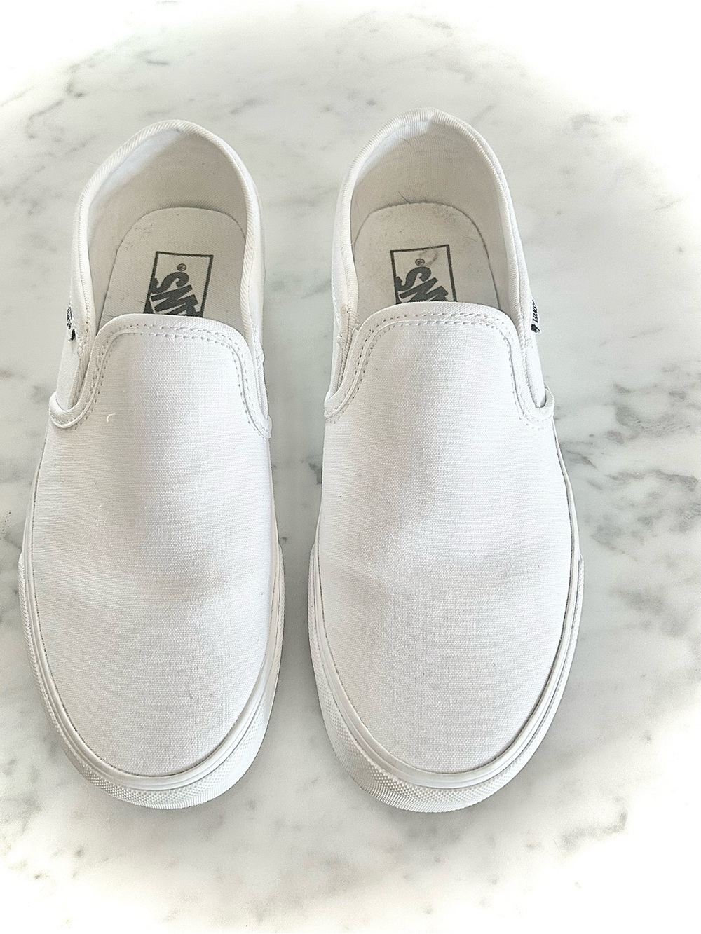 Vans True White Slip Ons-women’s 8 - Picture 2 of 5